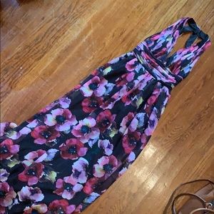 Aidan Mattox floral maxi dress